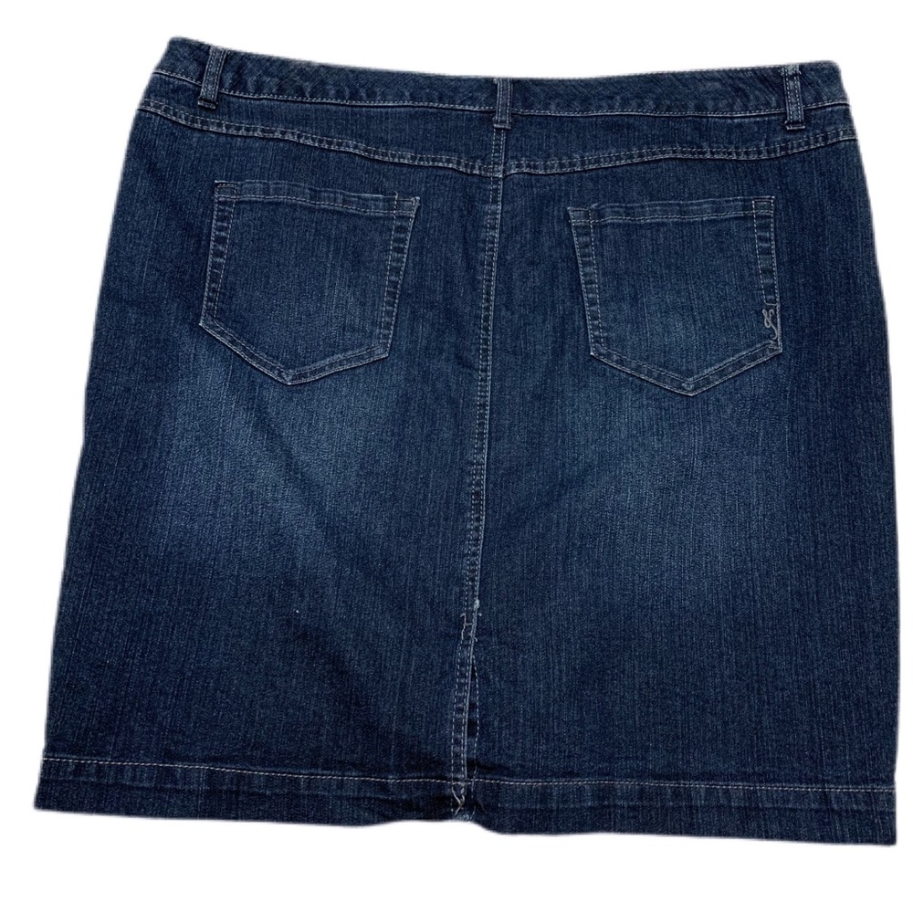 Style & Co Knee Length Jean Skirt 18